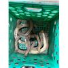 Image 1 : Seven Horse Shoes in milk crate