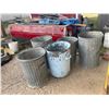 Image 2 : FIVE Metal Garbage Cans