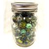 Image 1 : Jar of Vintage Marbles