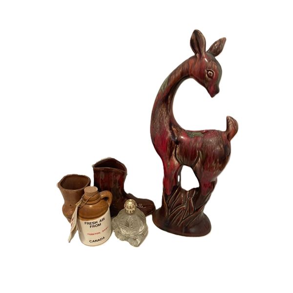 Souvenirs and Ceramic Deer made in Japan