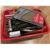Image 1 : Basket of tools including Titanium Drill Bit Set