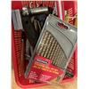 Image 2 : Basket of tools including Titanium Drill Bit Set