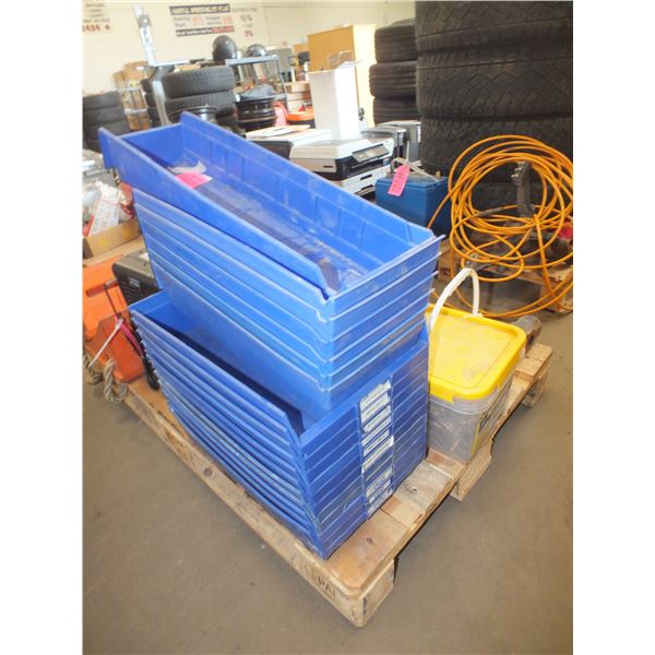 17 Blue Parts Bins