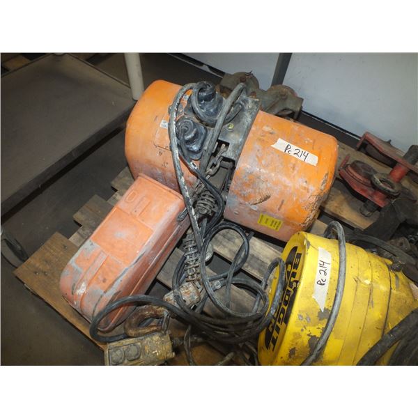 1 Ton Electric Hoist w/ Beam Trolly
