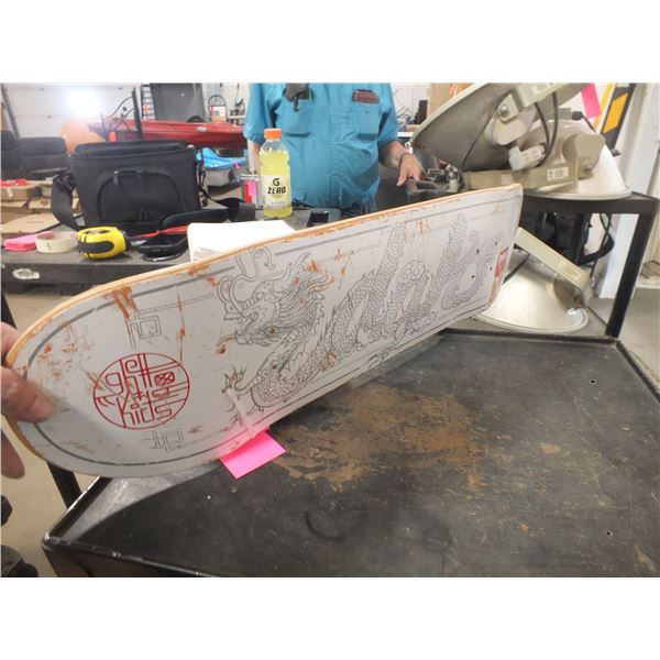 Skateboard Deck w/ Helmet