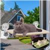 Image 1 : 1 Cat Window Hammock with Fabric Cover - Foldable Design - 19" x 11" - New