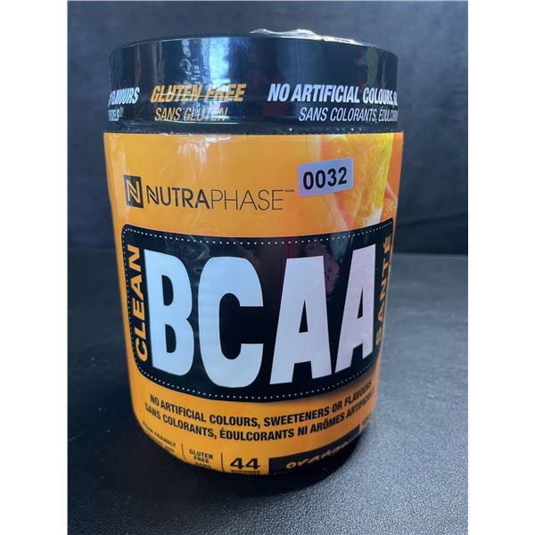 1 Tub of Nutraphase Clean BCAA Workout Powder - Orange - 528g - New (EXP: 10/2025)