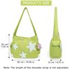 Image 2 : 2 Women's Lime Green Corduroy Crossbody Bags/Purses - New