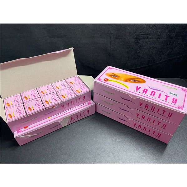 5 Boxes of Vanity Beauty Eyebrow Threading Thread - 10 Spools x 300m Per Box - New