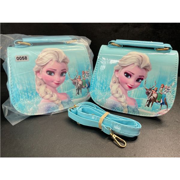 2 Disney Frozen Princess Elsa Crossbody Bags/Purses for Little Girls - Brand New