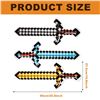 Image 6 : 12PC Inflatable Minecraft Pixel Swords - 25" Size - Brand New