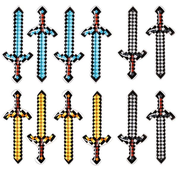 12PC Inflatable Minecraft Pixel Swords - 25" Size - Brand New