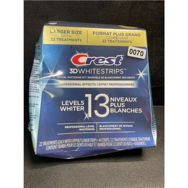 1 Box of Crest 3D Whitestrips - 22 Treatments - New Sealed