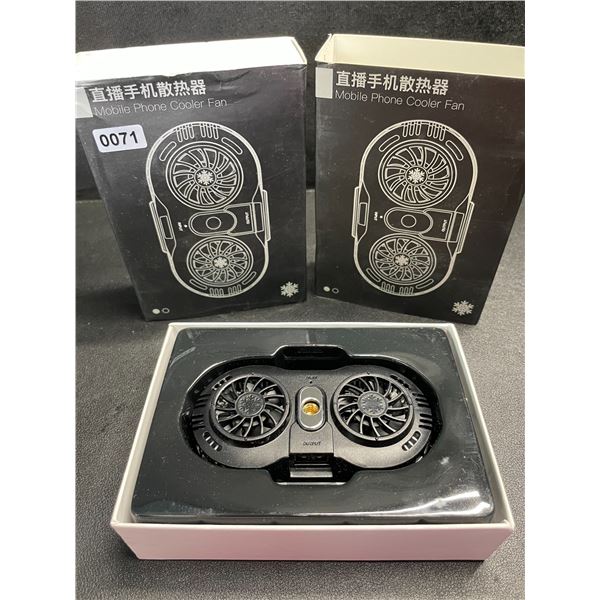 2 Mobile Phone Cooler Fans - New