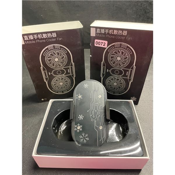 2 Mobile Phone Cooler Fans - New