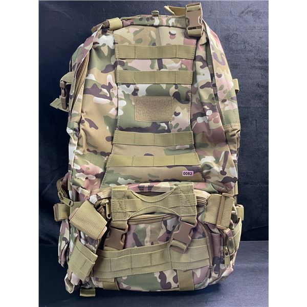 1 Tactical/Military Style Backpack - Camo Design - Large 20" Size - Brand New
