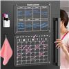 Image 1 : 2-Pack of Acrylic Magnetic Fridge Organizer Planning Boards - Weekly Planner Boards (16" x 12)