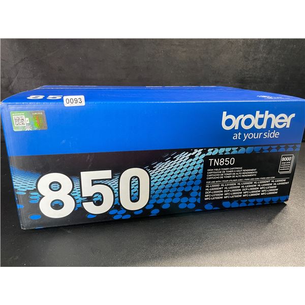 1 Brother Genuine TN850 Toner Printer Cartridge - Brand New Sealed!