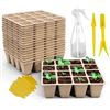 Image 1 : 1 Seed Starter Tray Set - 320 Squares/Cells - 20 Pack (16 Squares Each Tray) - Brand New!