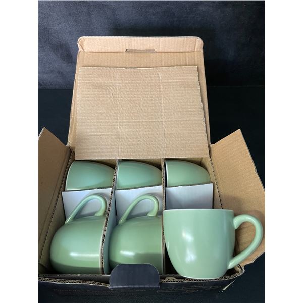 1 HomEdge 6PC Porcelain Espresso Cup Set - Green - New