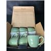 Image 1 : 1 HomEdge 6PC Porcelain Espresso Cup Set - Green - New