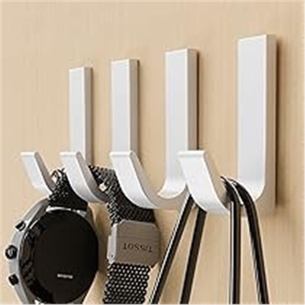 3 Boxes of Adhesive Wall Hanging Hooks - 10 Per Pack - White - New