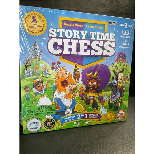 1 Story Time Chess 2 in 1 Game Set for Youth and Adults - Game of The Year - New Sealed