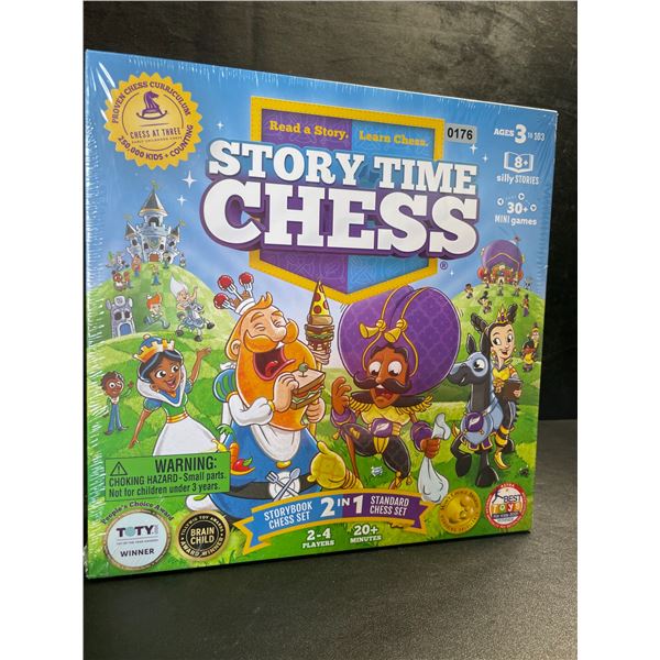 1 Story Time Chess 2 in 1 Game Set for Youth and Adults - Game of The Year - New