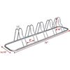 Image 2 : 1 Simple Houseware 5-Compartment Floor Bicycle Rack (Large 70inch Size) - New in Box!