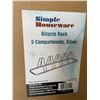 Image 4 : 1 Simple Houseware 5-Compartment Floor Bicycle Rack (Large 70inch Size) - New in Box!
