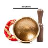Image 2 : 2 Tibetan Singing Bowl Sets - 3.5" Handcrafted Tibetan Meditation/Chakra Bowls - New
