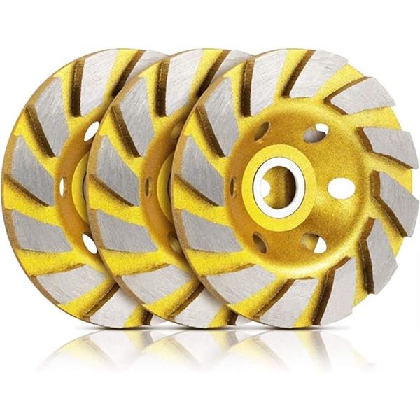 3PC Diamond Grinding Discs - Brand New