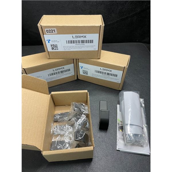 4 Boxes of Adhesive Wall Hanging Hooks - 4 Per Pack - Black - New