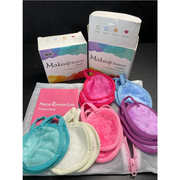 2 Boxes of Makeup Remover Cloths - 18PCS Each - Reusable Makeup Remover Cloths - New