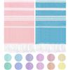 Image 1 : 2-Pack of XL Turkish Beach Towels - Lightweight/Quick Dry Oversized Towels - Pink/Blue - New