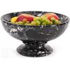 Image 1 : 1 Radicaln Marble Fruit Bowl - 10in x 5in - Natural Black Marble Heavy/Large Fruit Bowl - New in Box