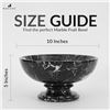 Image 5 : 1 Radicaln Marble Fruit Bowl - 10in x 5in - Natural Black Marble Heavy/Large Fruit Bowl - New in Box