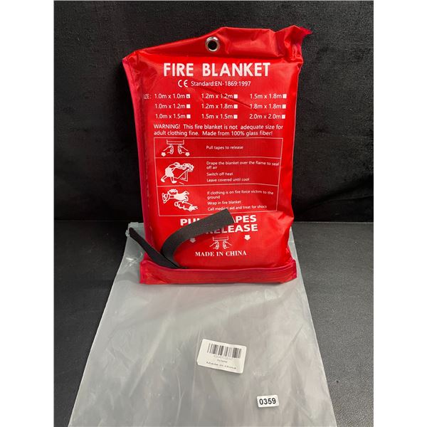 1 Emergency Fire Blanket  (1m x 1m) - Brand New