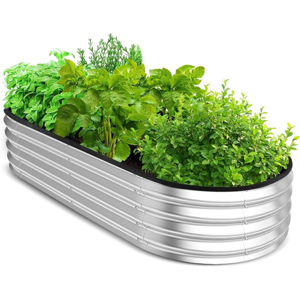 1 Utopia Home Galvanized Raised Garden Bed for Outdoors - 4FT Size - New in Box!