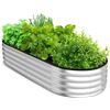 Image 1 : 1 Utopia Home Galvanized Raised Garden Bed for Outdoors - 4FT Size - New in Box!