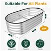 Image 2 : 1 Utopia Home Galvanized Raised Garden Bed for Outdoors - 4FT Size - New in Box!