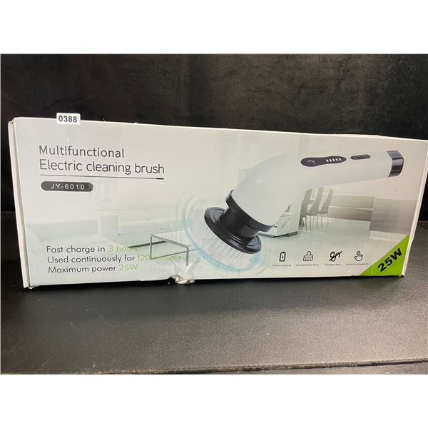 1 Multifunctional Electric Spin Scrubber/Rechargeable Cleaning Brush Set - New (Dmg Box)