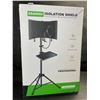Image 3 : 1 Aokeo Professional Studio Recording Microphone Isolation Shield with Stand - Brand New!