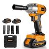 Image 1 : 1 Adedad 1/2" 20V High Torque Cordless Impact Wrench with 2 Batteries - New Sealed! (Model: PL12W)