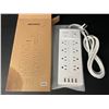 Image 5 : 1 Multi-Outlet Surge Protector Power Bar with USB - 16 Outlets, 4 USB Ports - 6FT Cord - New