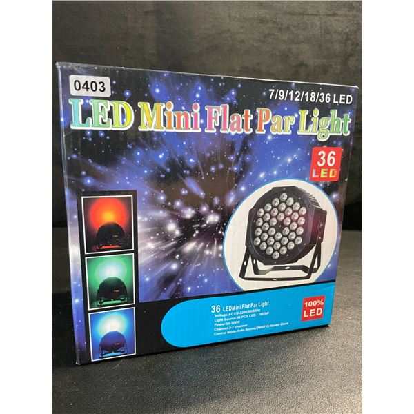 1 LED Mini Stage Light/DJ Light Mini Flat Par Light - 36 LED - Brand New