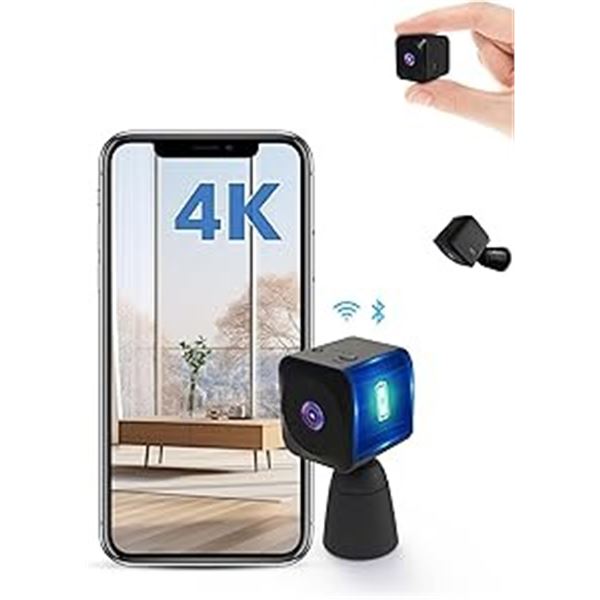 1 Aobo Q18 4K HD Mini Wireless Security Camera/App Control WiFi Nanny Cam/Security Cam - New