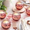 Image 7 : Box of 12 Rose Gold Candle Holders/Decorative Candle Holders - New in Box