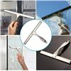 Image 2 : 2 All-Purpose Shower Squeegees - 10-inch - Stainless Steel - New