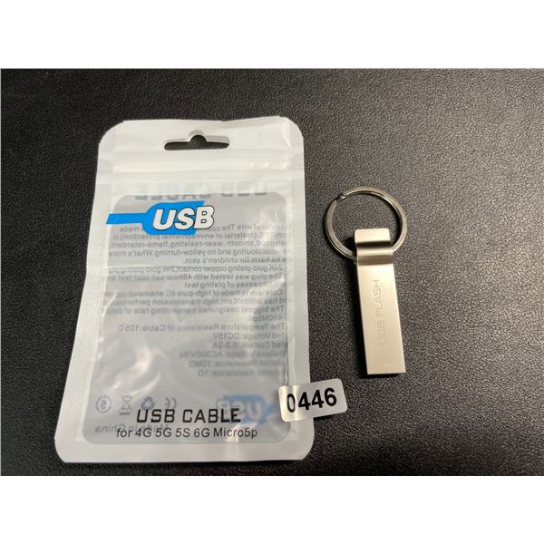 1 2TB Portable USB Flash Drive/Keychain USB Storage Drive - New